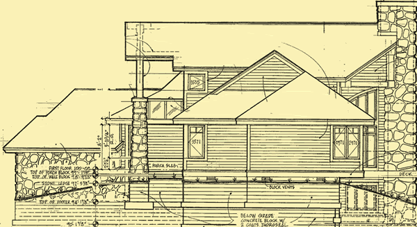 Side 1 Elevation For Snowmass Lodge