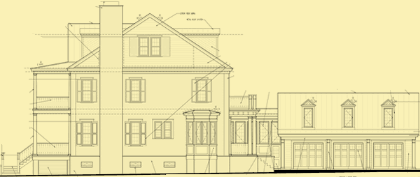 Side 1 Elevation For Southern Colonial