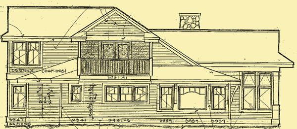 Side 1 Elevation For Sunny Bungalow