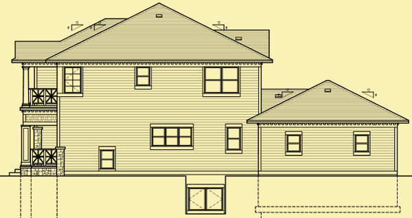 Side 1 Elevation For Urban Cottage