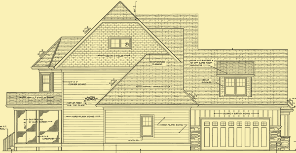 Side 1 Elevation For Woodside