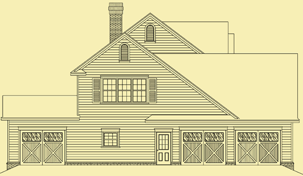 Side 1 Elevation For Wrap-Around Porch