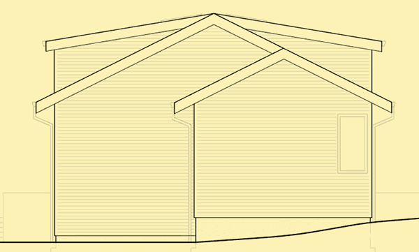 Side 2 Elevation For Apartment Garage