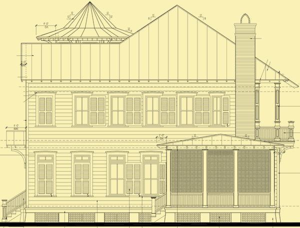 Side 2 Elevation For Carolina Charm