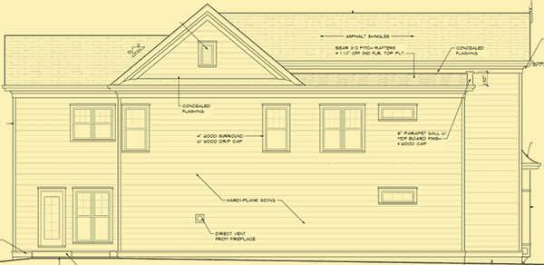 Side 2 Elevation For Carolina Narrow Lot