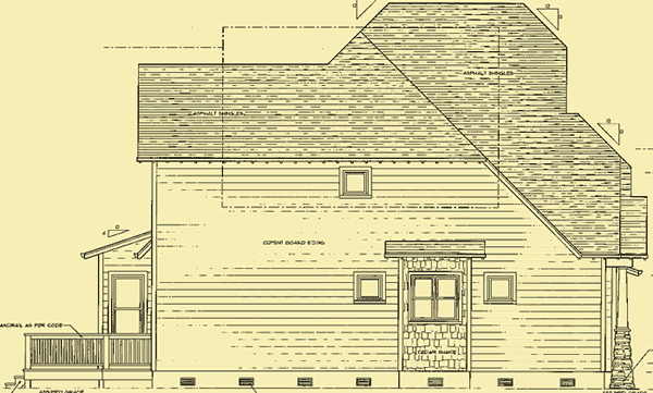 Side 2 Elevation For Country Tudor