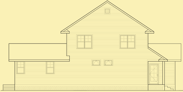 Side 2 Elevation For Durham Cottage