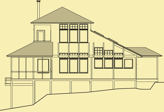 Side 2 Elevation For Hillside House