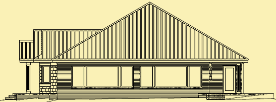 Plans For a 1 Story House With a Hipped Roof & an Open Plan