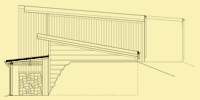 Side 2 Elevation For ICF Earth Sheltered Home