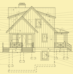 Side 2 Elevation For Okoboji Cabin