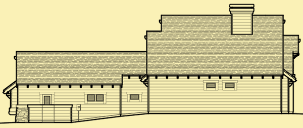 Side 2 Elevation For One Story With Separate Master