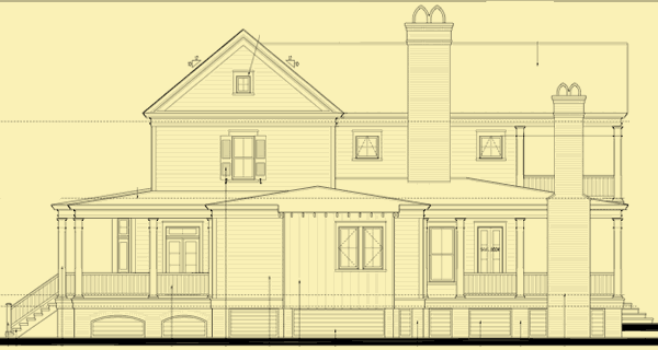 Side 2 Elevation For Plantation Style with a View