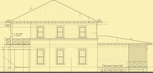 Side 2 Elevation For Porches Up & Down