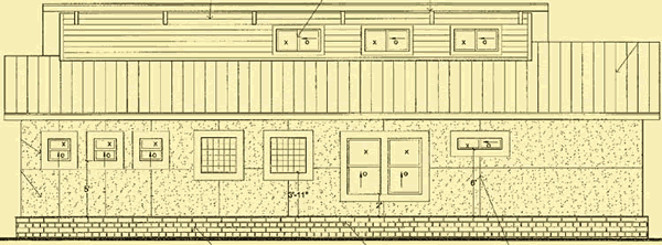 Side 2 Elevation For Radius Roof House