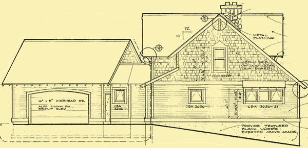 Side 2 Elevation For Red Mountain Lodge