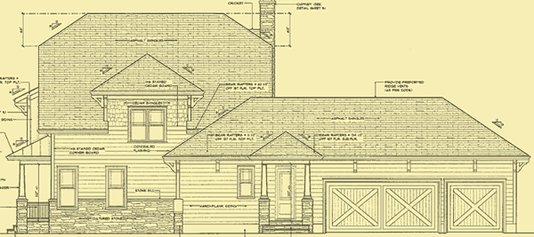 Side 2 Elevation For Southern Craftsman