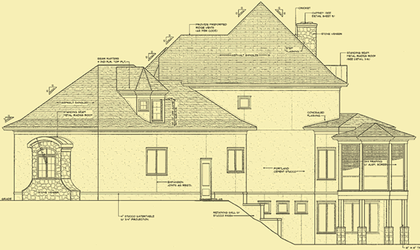 Side 2 Elevation For Terrace Views