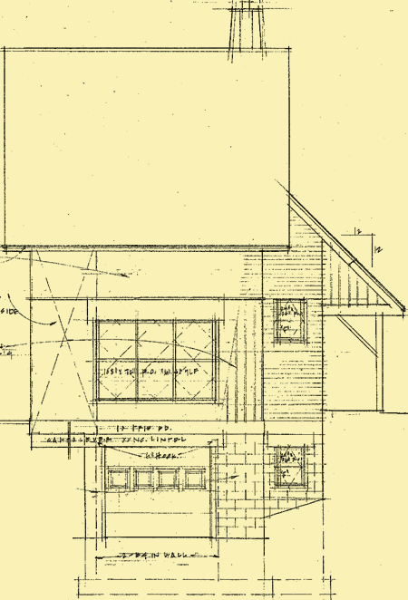 Side 2 Elevation For Timbered Lake Retreat