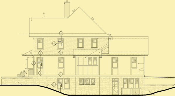 Side 2 Elevation For Unique Southern Style