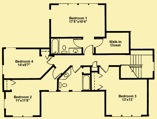 Upper Level Floor Plans For Cottage Club