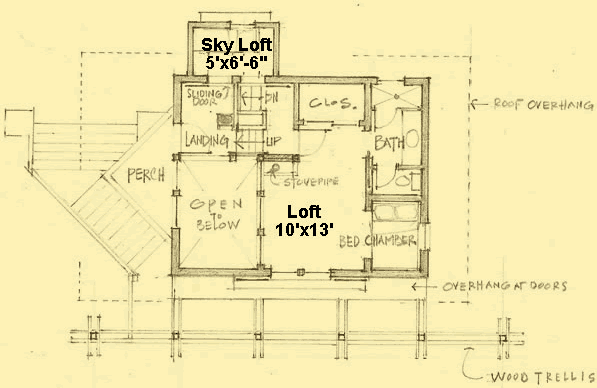 Upper Level Floor Plans For Eco Cottage
