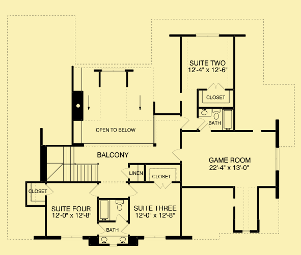 Upper Level Floor Plans For English Country