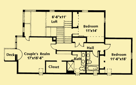 Upper Level Floor Plans For Family Tradition