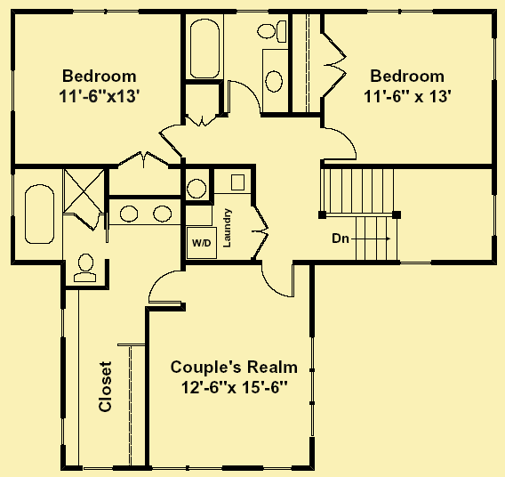 Upper Level Floor Plans For Field of Dreams 2