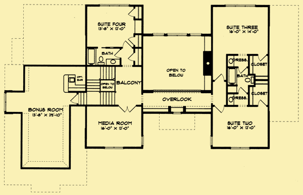 Upper Level Floor Plans For French Country Manor