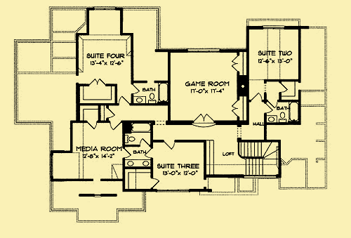 Upper Level Floor Plans For Gables Galore