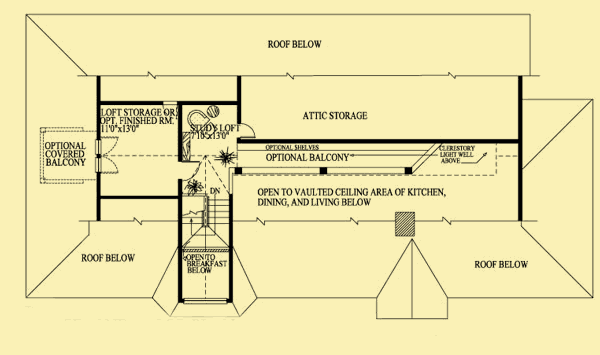Upper Level Floor Plans For Great Light & Views