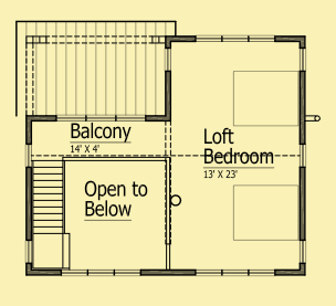 Upper Level Floor Plans For Justin's Eco Cabin