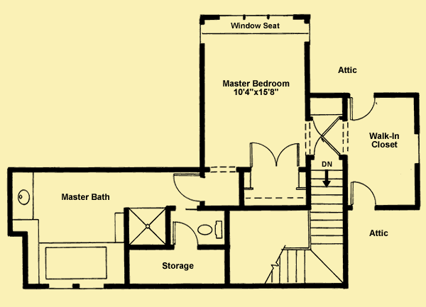 Upper Level Floor Plans For Lakeside Cottage