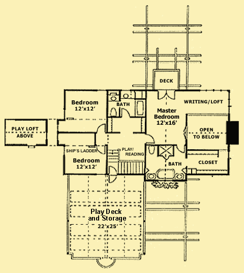 Upper Level Floor Plans For L'Eaubelle