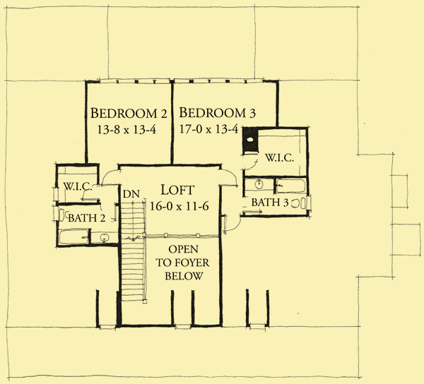 Upper Level Floor Plans For Low Country Living
