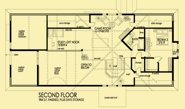 Upper Level Floor Plans For Magical Morning Room