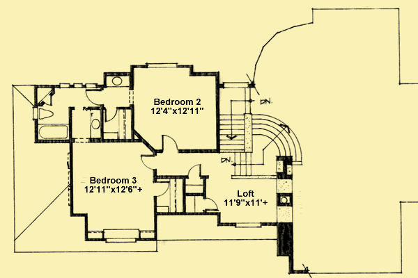 Upper Level Floor Plans For Magnificent Mountain Living