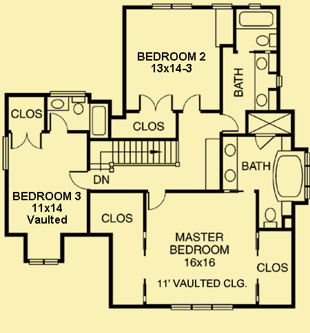 Upper Level Floor Plans For Maple Forest