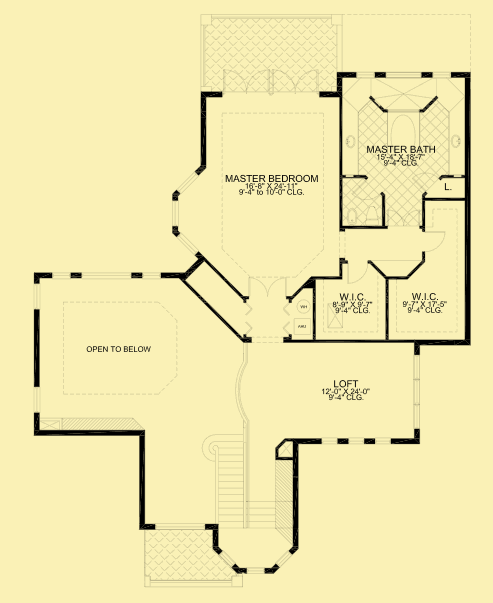 Upper Level Floor Plans For Mediterranean Delight