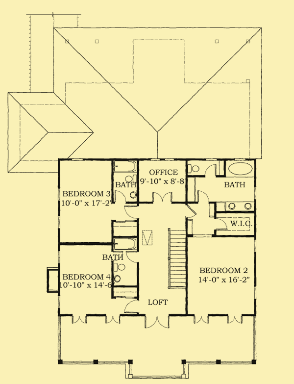 Upper Level Floor Plans For Porches Up & Down