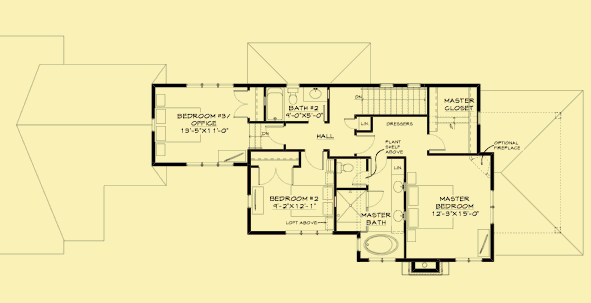 Upper Level Floor Plans For Portland Craftsman
