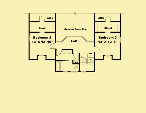 Upper Level Floor Plans For Red Mountain Lodge