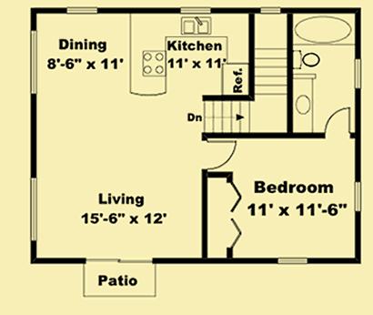Upper Level Floor Plans For Rustic Guest House