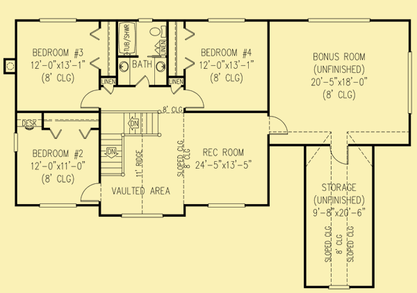 Upper Level Floor Plans For Southern Exposure