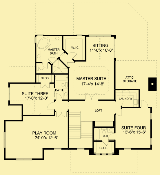 Upper Level Floor Plans For Southern Manor