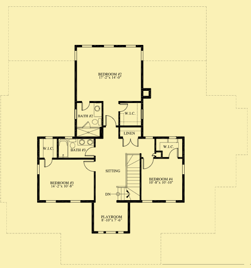 Upper Level Floor Plans For Southern Revival 2