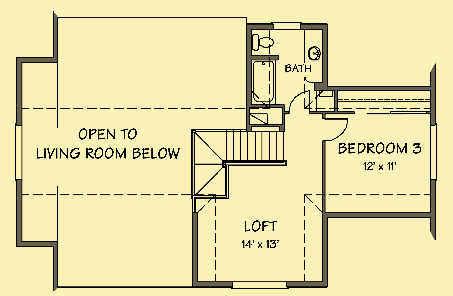 Upper Level Floor Plans For Straw Bale Country Home