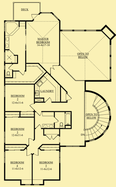 Upper Level Floor Plans For Summit Views 2