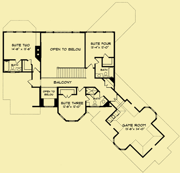 Upper Level Floor Plans For Terrace Views